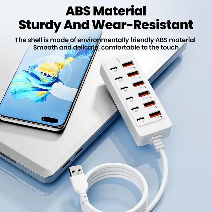 Station de charge 12 en 1 universelle avec technologie GaN pour iPhone Huawei Samsung Xiaomi OnePlus Occasions spéciales et quotidienne