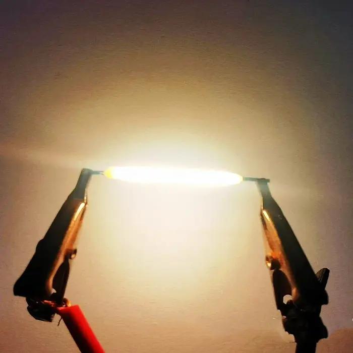 10 pièces 3V COB LED céramique Filament Edison ampoule