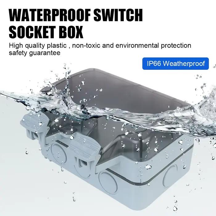 Double Prise Murale IP66 Résistante Aux Intempéries avec Ports USB pour Maison et Jardin Occasions Spéciales Utilisation Générale et Résidentielle
