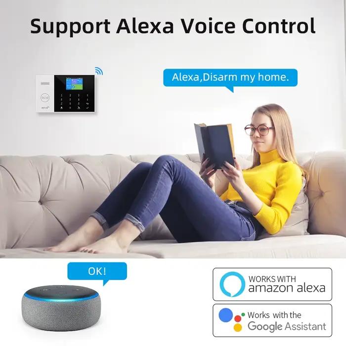 YAOSHENG sécurité-Protection TUYA système d'alarme maison intelligente 2G 433MHz WiFi GSM sans fil