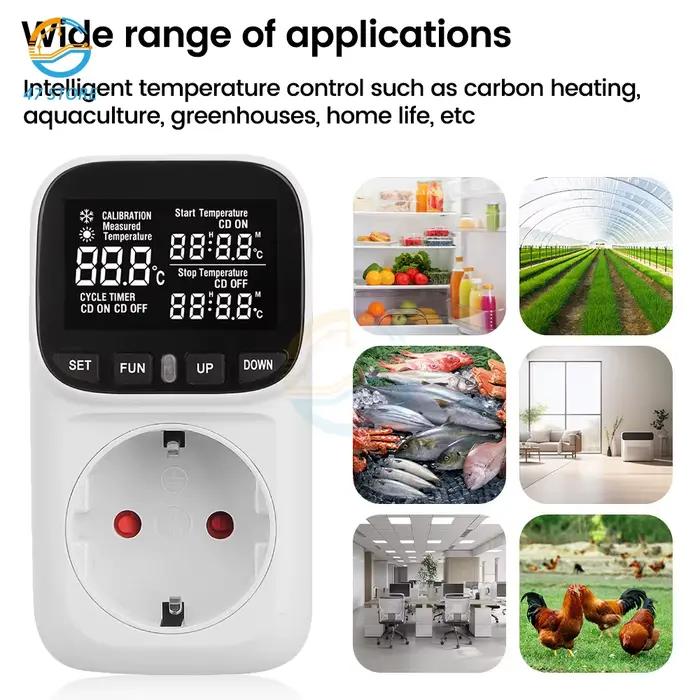 Thermostat intelligent à affichage numérique de haute précision
