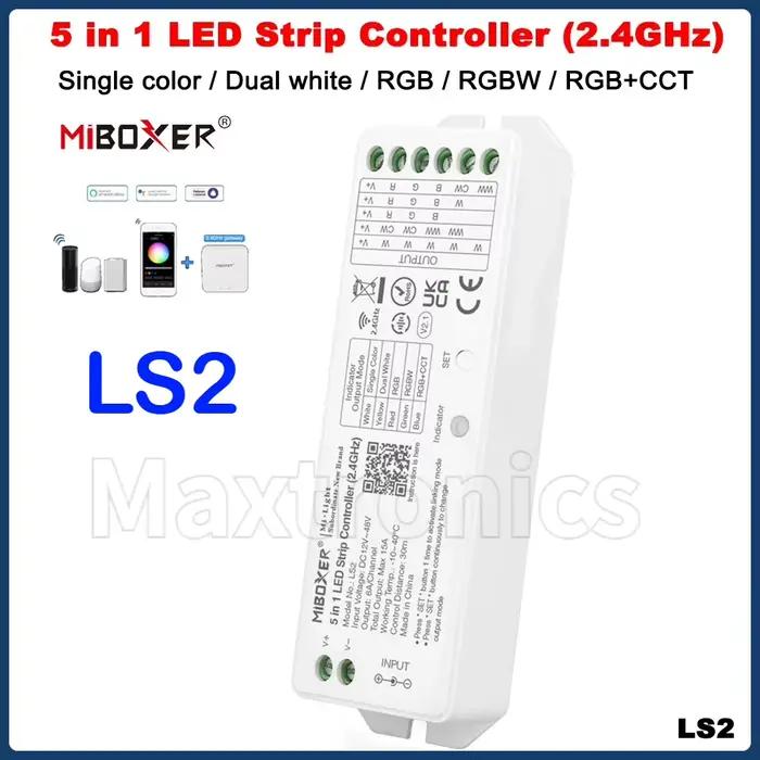 Miboxer – télécommande de bande LED 5 en 1, Zigbee + 2.4G ZL5/Wifi + 2.4G WL5/2.4G LS2, prise en cha