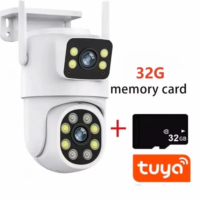 Caméra WIFI Tuya 5K 10MP à double objectif