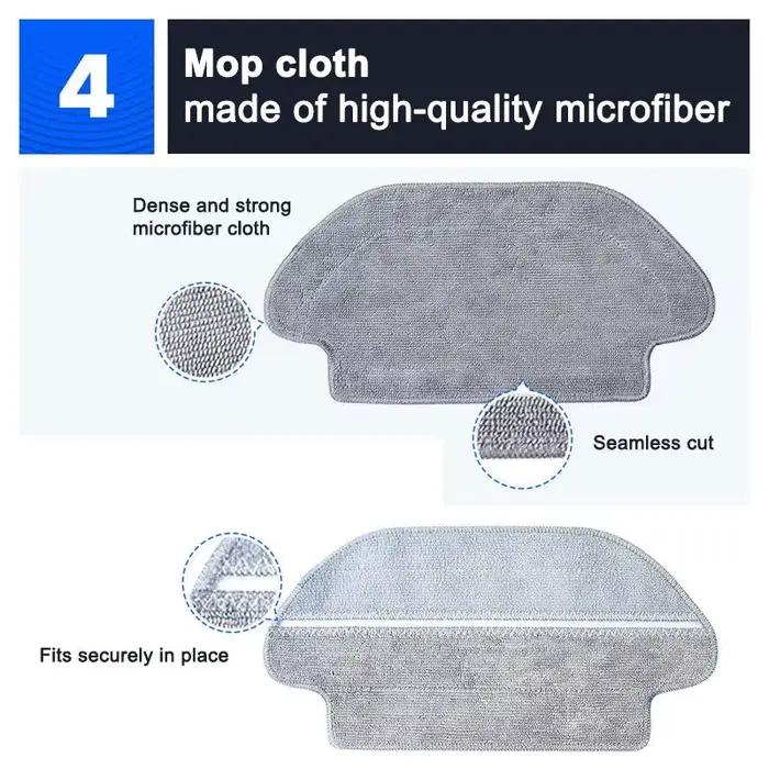 Filtre pour aspirateur robot Xiaomi S10 S12, ata jia 255., Mi Robot, vadrouille, accessoires P, vadr