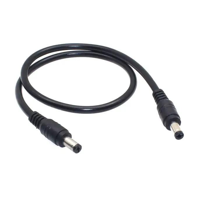 Prise d'alimentation cc 18awg 5.5x2.1mm mâle à 5.5x2.1mm mâle