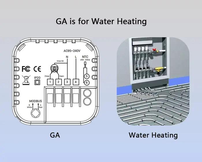 Ewelink-Thermostat Intelligent WiFi pour Chauffage de l'Eau au au Gaz