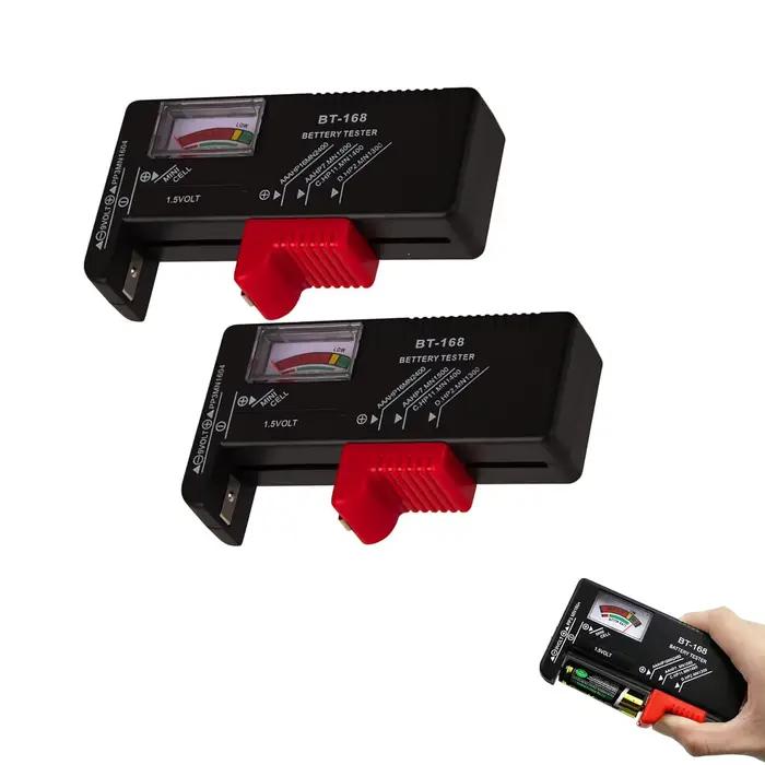 Testeur de batterie BT-168, testeur de batterie universel, testeur de batterie pour batterie domestique, adapté pour AAA AA C D 9V 1.5, 1/2 pièces
