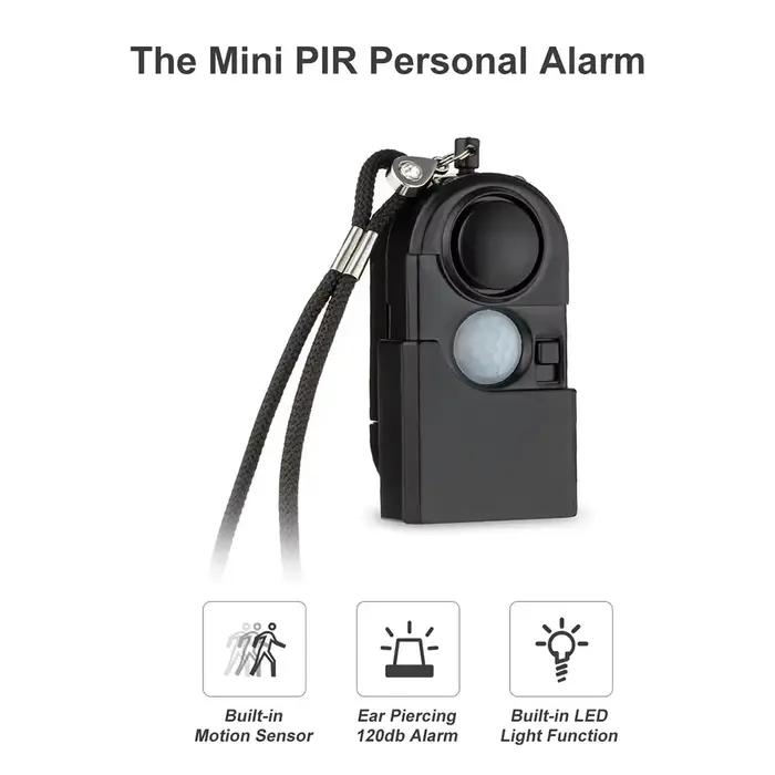KERUI Portable Mini détecteur de mouvement alarme 120DB sirène SOS lumière LED