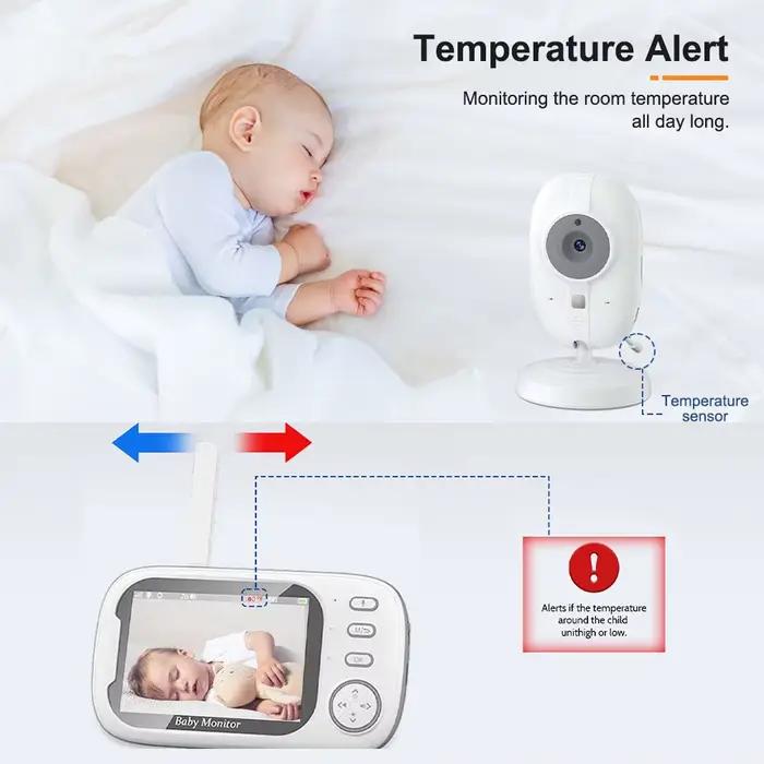 Caméra de surveillance vidéo 3.5 pouces avec vision nocturne 2.4G Mother Kid 2 Way Audio Talk