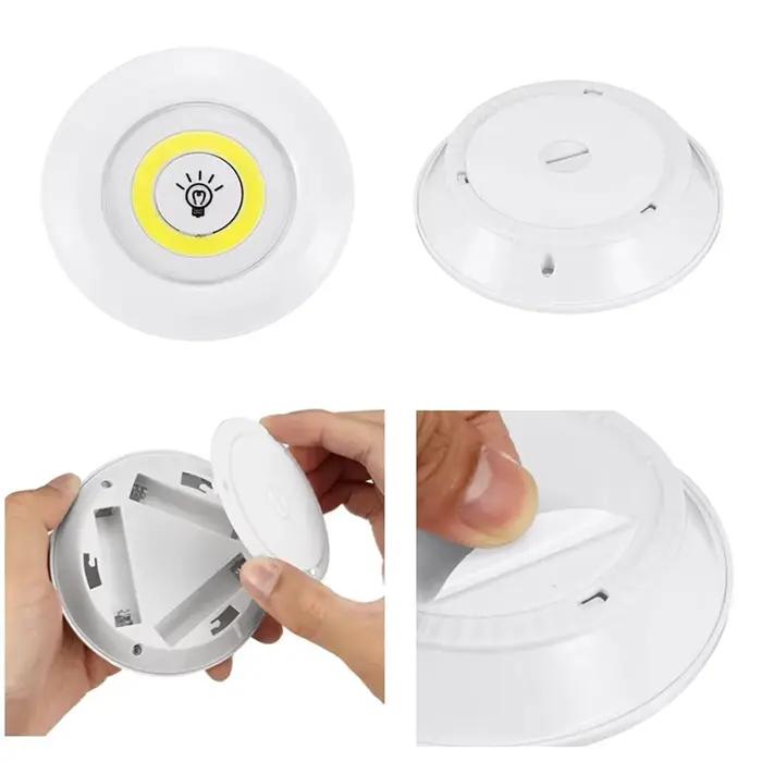 Super lumineux Cob sous armoire lumière LED 5W télécommande sans fil réglable garde-robe lampe de nu