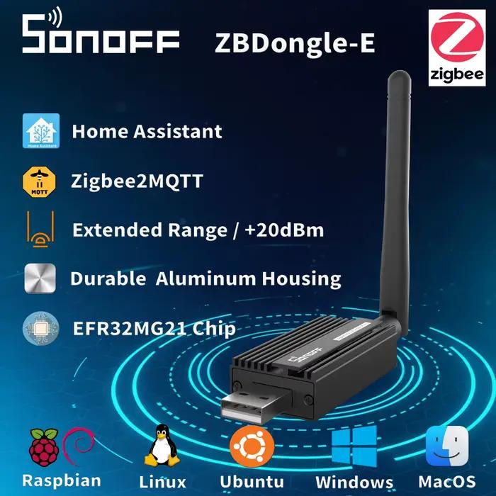 Dongle USB Zigbee 3.0 Universel SONOFF pour Controle de Maison Intelligente Passerelle Zigbee pour Home Assistant Occasions Spéciales