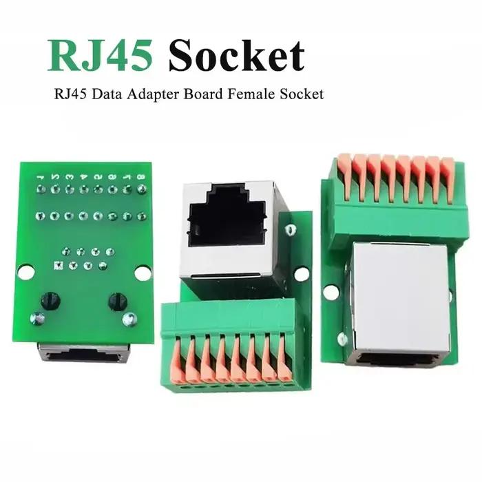 Adaptateur de carte terminale femelle RJ45 sans soudure pour ports réseau