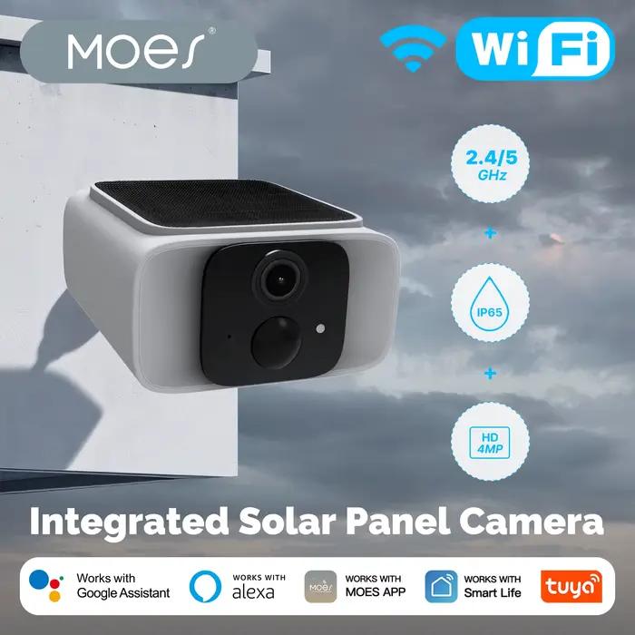  Caméra de sécurité solaire intelligente MOES