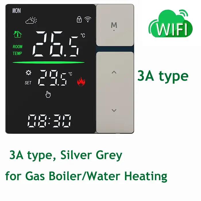 Thermostat intelligent WiFi Tuya SDM5 AC90~240V pour chauffage au sol/chaudière à gaz murale/chauffa