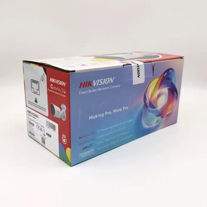 Hikvision DS-2CD2047G3-LI2UY/SL 4MP lumière hybride intelligente HikAI-ISP AcuSense3.0 Audio bidirectionnel ColorVu3.0 caméra réseau Bullet