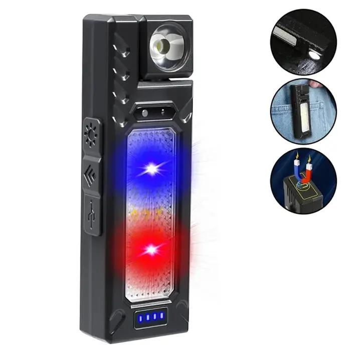 Mini porte-clés Portable lampe de poche LED TYPE C Rechargeable Camping randonnée lanterne haute puissance lumineux Flas