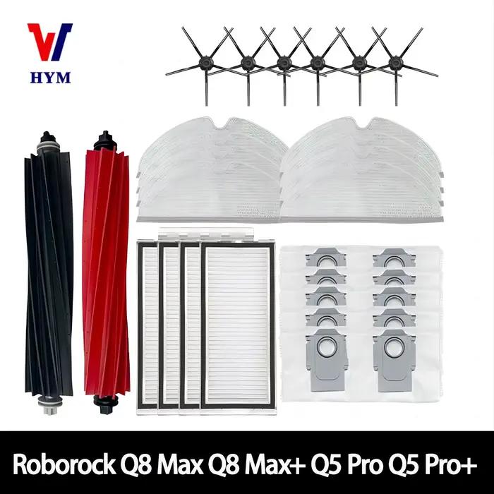 Roborock Q5 Pro + Q8 Max Q8 Max + Q5 Pro Robot aspirateur accessoires brosse principale filtre Hepa