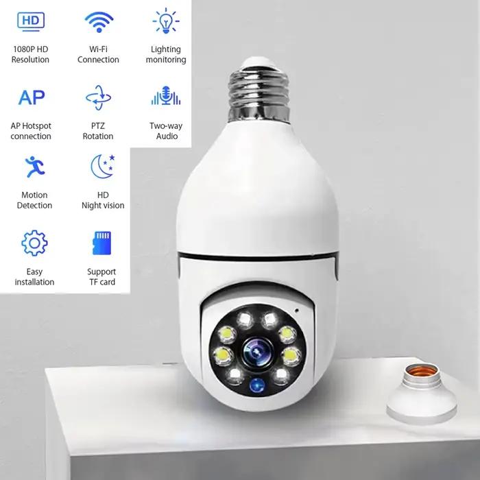 Maison intelligente 2.4G E27 ampoule Wifi caméra de Surveillance HD nuit sécurité vidéo
