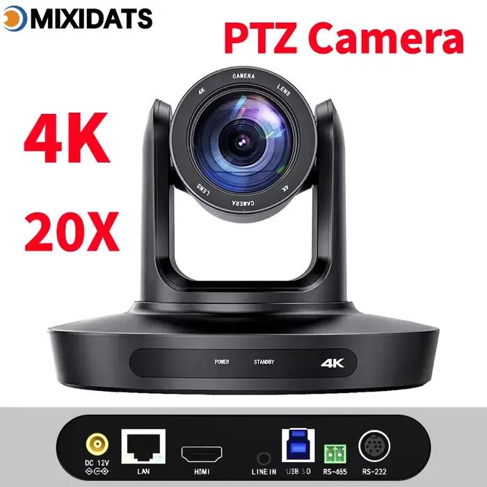 Caméra PTZ 4K 20X Zoom Kit de Caméra de Vidéoconférence Réunion d'Eglise Diffusion en Direct Contrôleur de Caméra PTZ pour Vidéoconférence
