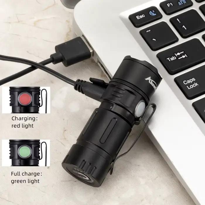 X30 5W LED portable Mini lampe de poche LED aimant Usb Rechargeable en plein air enfant dame sac à d
