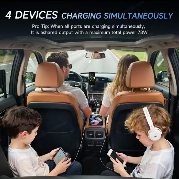 Prise USB C 12 volts, double Port de Charge rapide 3.0