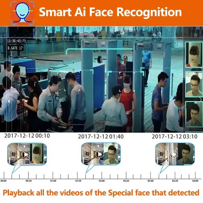 5MP 3MP dôme POE H.265 1080P CCTV caméra IP ONVIF détection de visage pour système POE NVR Surveillance de sécurité intérieure XMEYE