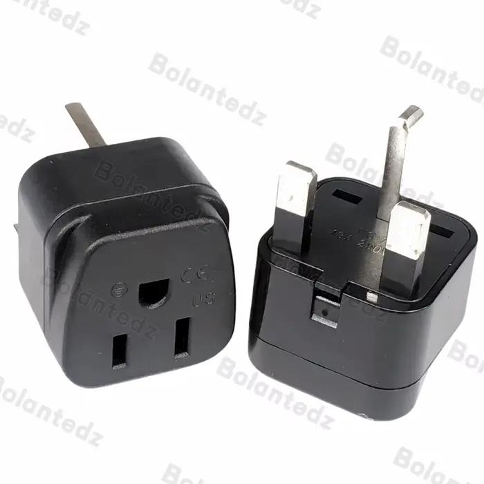 Adaptateur de prise Canada US vers UK 13A Type A Type B vers Type G convertisseur anglais singapour