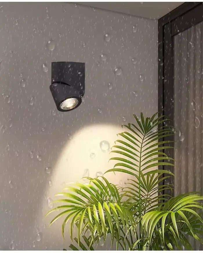 Lampes murales LED extérieures à effet lumineux haut et bas