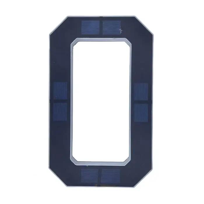 Plaque d'adresse solaire moderne à LED avec capteur de lumière, étanche, pour extérieur