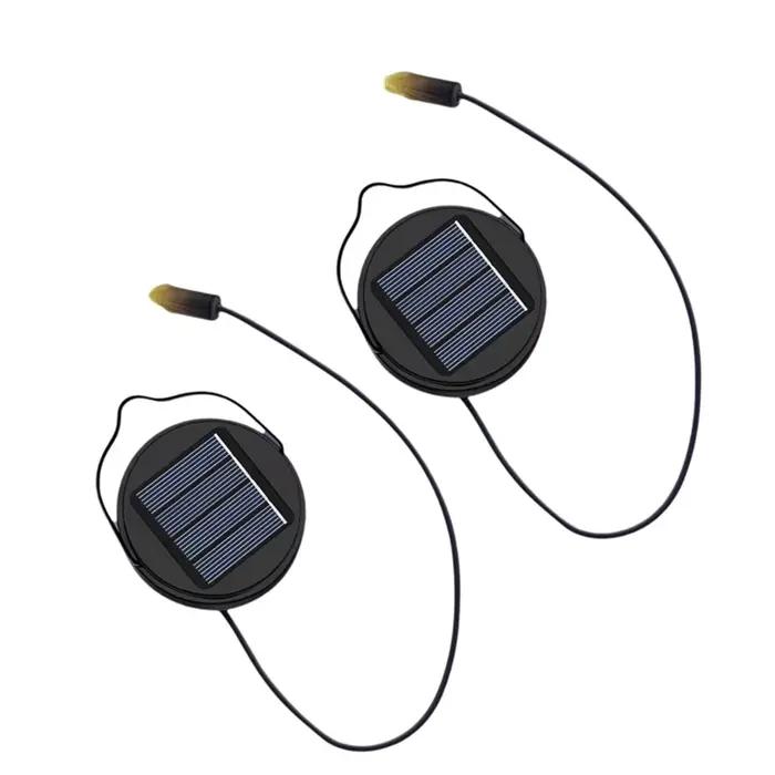 RMWIN-2Pack 600Mah lumières solaires haut de remplacement pour lanterne extérieure lumières étanche