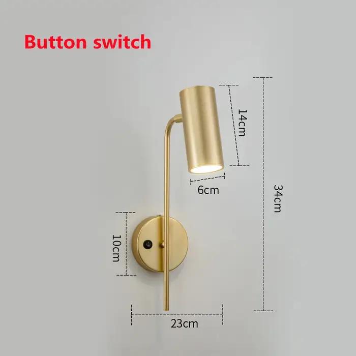 Applique murale rotative moderne salon fond mur LED lumière chambre chevet