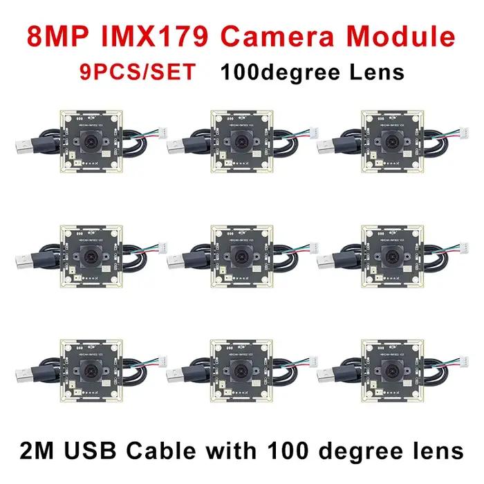 HBVCAM IMX179 module de caméra 100 degrés 8MP 30fps avec câble de 2 m pour système de marquage Autodarts