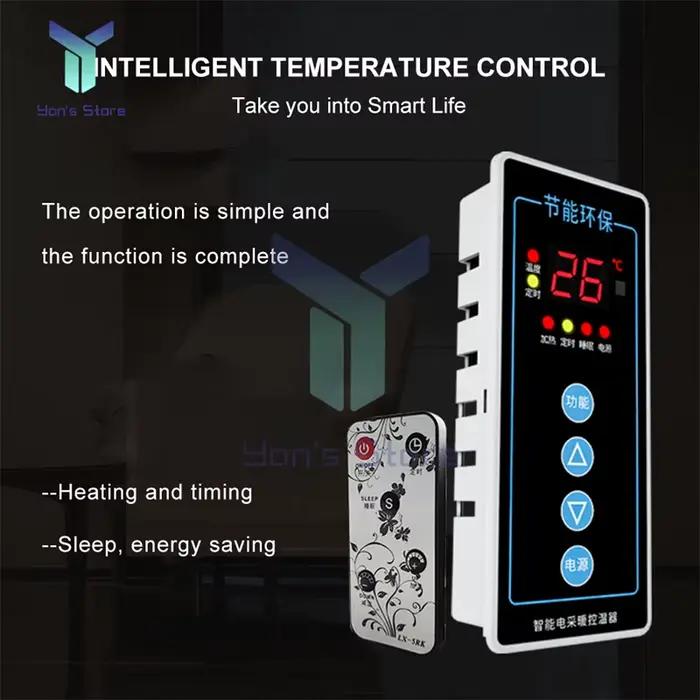 Thermostat de chaleur électrique Intelligent AC110V-220V 2500W