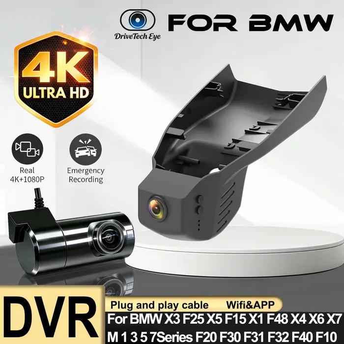Caméra de tableau de bord DVR Wifi HD 4K pour BMW F06 F07 F10 F11 F15 F16 F20 F21 F25 F26 F30 F31 F32 F36 F45 F48 F80 F82 F85 2013-2021