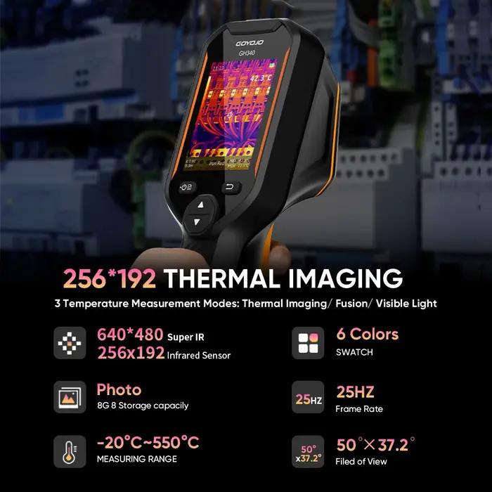 Caméra thermique 640x480 à super résolution avec double