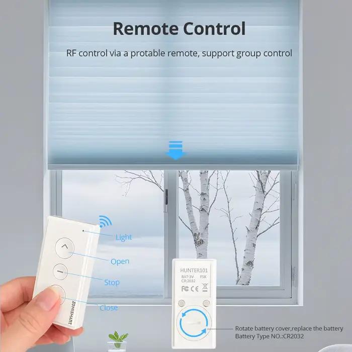 Zemismart Matter sur fil moteur de stores à rouleau intelligent pour Tube de 25mm 28mm batterie intégrée Homekit Google Home Smartthings