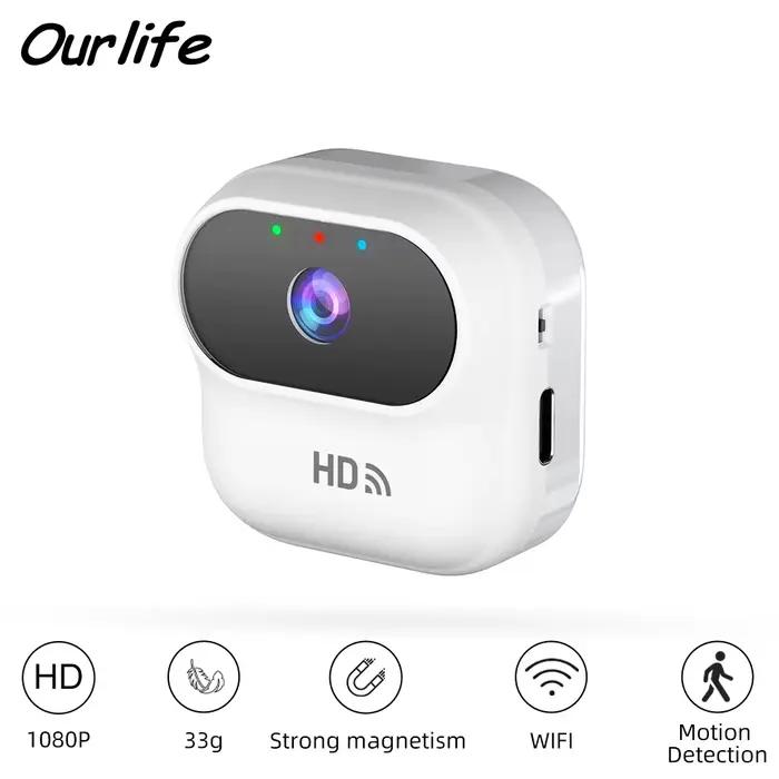 Caméra de sécurité intelligible Ourlife HD mini pour surveillance personnelle et domestique avec détection de mouvement et notifications instantanées pour sécurité maximale