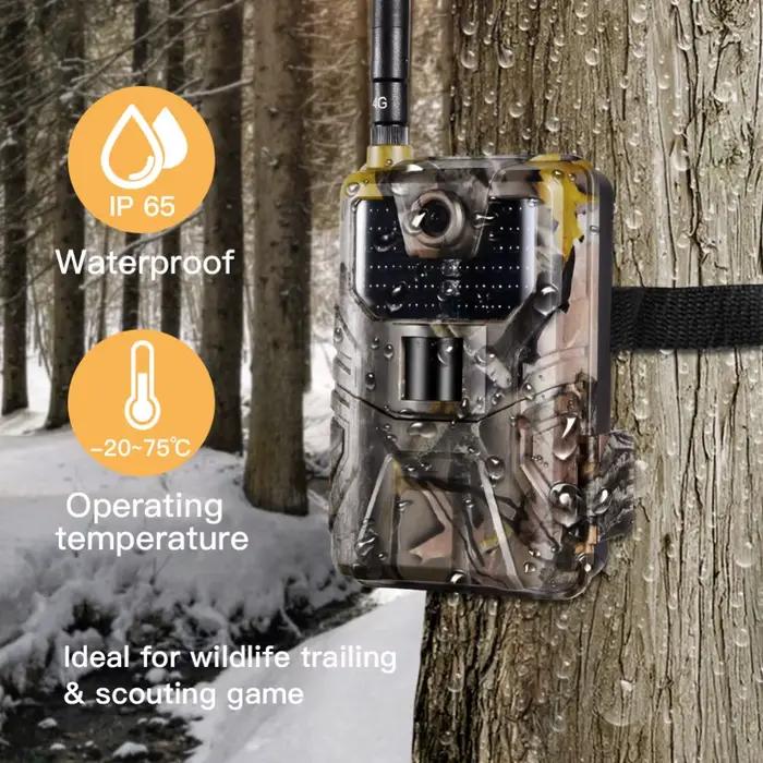4G FTP MMS SMS Email 20 MPTrail caméra faune chasse caméras HC900LTE 1080 P 0.3 STrigger infrarouge sauvage Surveillance