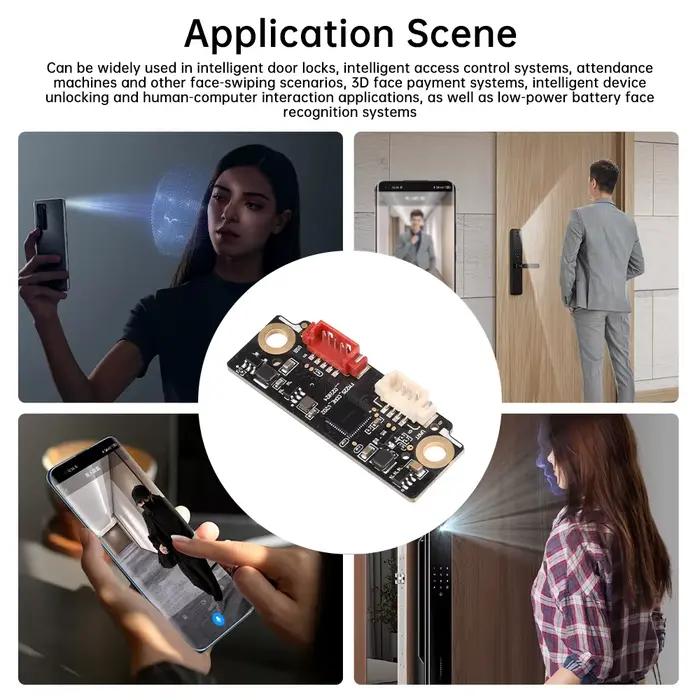 Module de reconnaissance faciale IA FM225 caméra binoculaire infrarouge 3D IR pour système de sécurité et maison intelligente