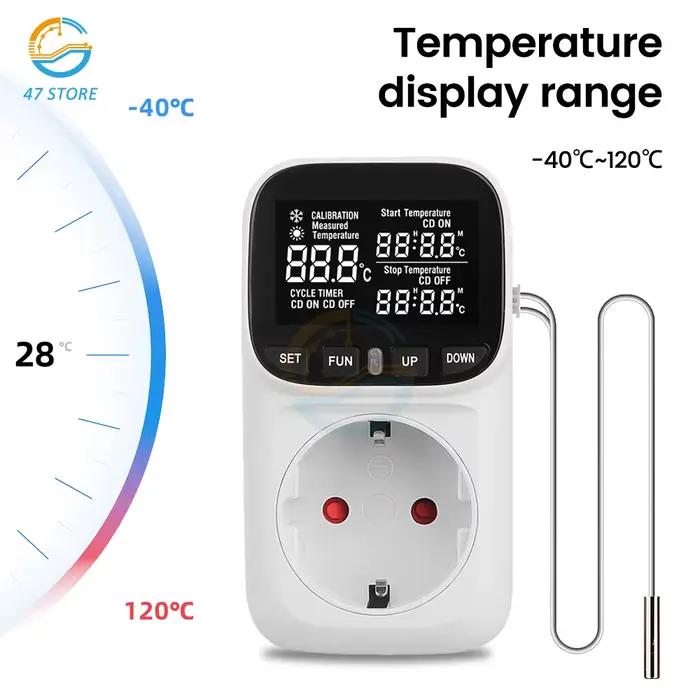 Thermostat intelligent à affichage numérique de haute précision