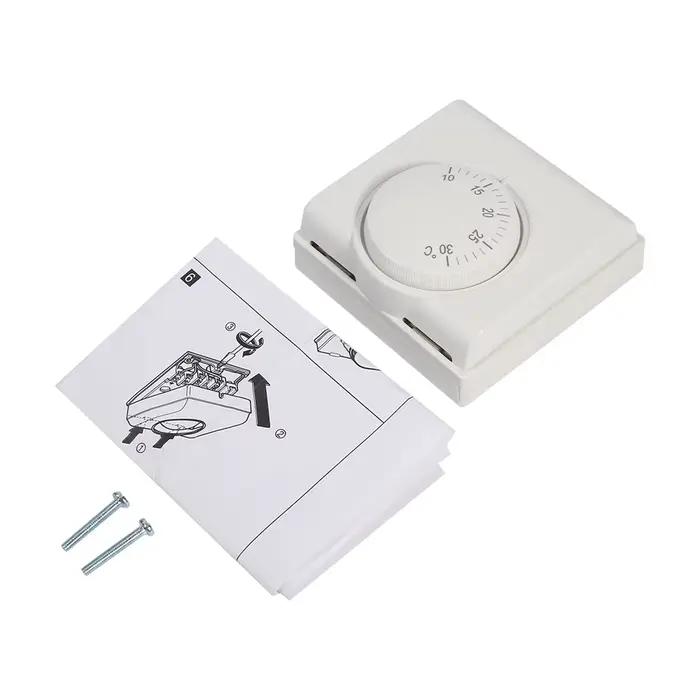 Contrôleur de température mécanique d'ambiance 220V, interrupteur de Thermostat réglable pour climat