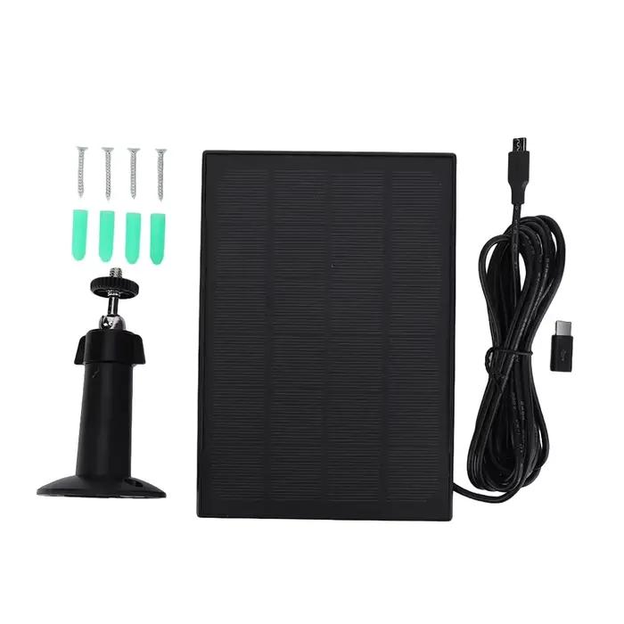 Panneau solaire 10W 6V Cellules solaires extérieures 360 ° Caméra murale réglable panneau solaire