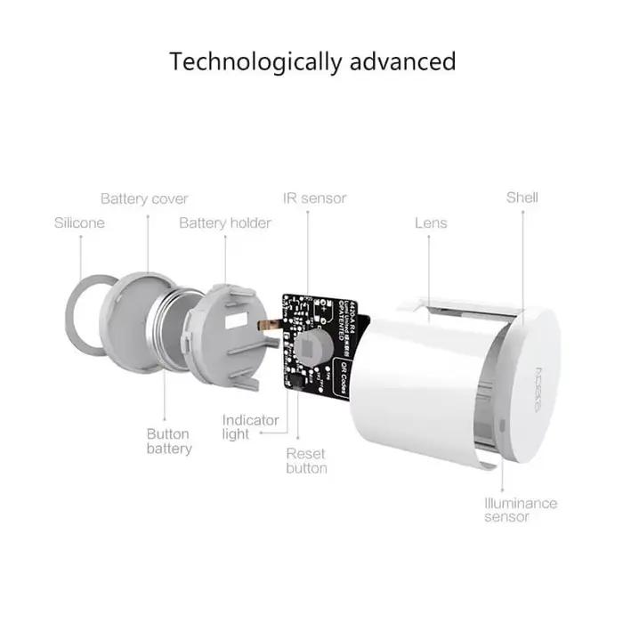 Aqara capteur de mouvement du corps humain intelligent sans fil ZigBee sécurité système d'alarme maison intelligente