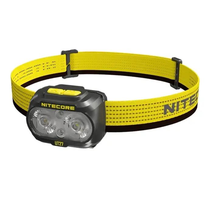 NITECORE UT27 lampe frontale Fusion Elite à double faisceau 800 lumens + projecteur à batterie rechargeable amovible