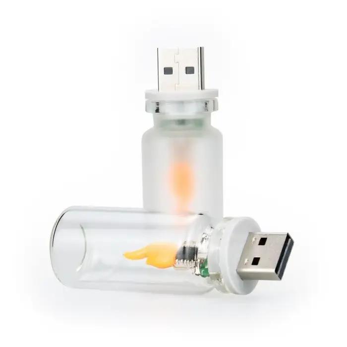 Ampoule LED Effet Flamme Scintillante USB Vintage – Lampe Décorative Ambiance Maison – Lumière Blanche Chaude Réaliste