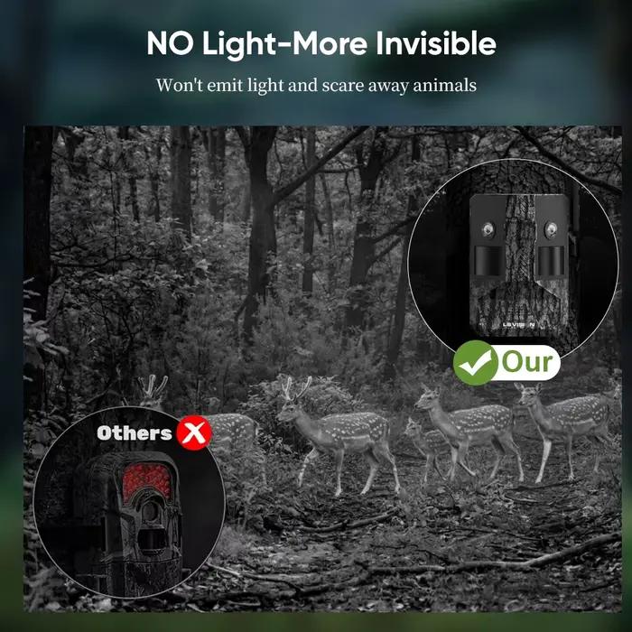 LS VISION 20MP 180 ° Caméra de chasse solaire 4G à double objectif
