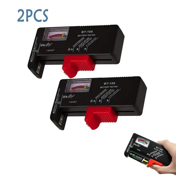 Testeur de batterie BT-168, testeur de batterie universel, testeur de batterie pour batterie domestique, adapté pour AAA AA C D 9V 1.5, 1/2 pièces