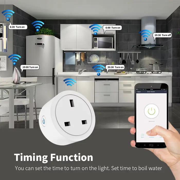 Prise intelligente WiFi avec prise britannique