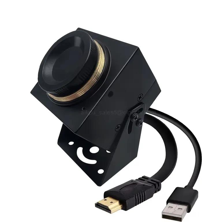 Webcam de sécurité USB pour écran d'ordinateur, ELP 60FPS, 4K, USB 3.0, HDMI, manuel 5-50mm, objecti