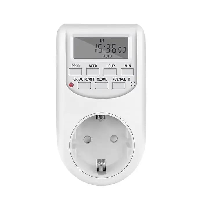 Minuterie numérique électronique, prise ue FR BR, minuteries de cuisine, 230V, 7 jours, 12/24 heures